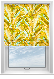 Rodeo Drive, Yellow - Roman Blind